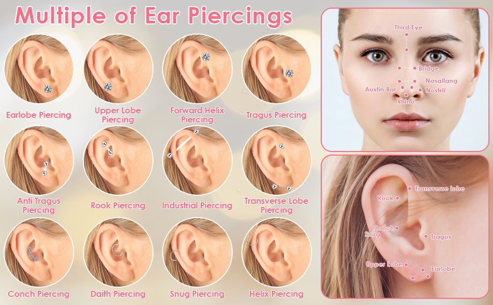 PrecisionPierce™ 98-Piece Professional Ear Piercing Kit